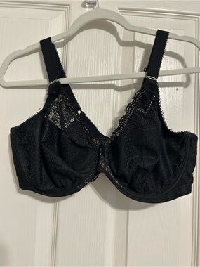 Elomi Black Lace Full Coverage Underwire Bra